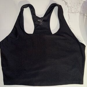 Old Navy Women's Classic Black tank top with built in  Sports Bra